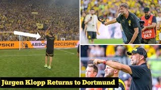 Borussia Dortmund fans rejoice at Jurgen Klopps return to Borussia Dortmund  KLOPP BACK DORTMUND [upl. by Eidurt]