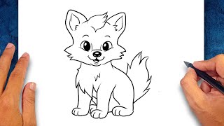 How to draw Arctic Fox [upl. by Hattie]