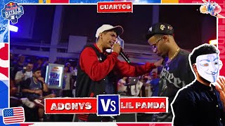 🔥ADONYS DA UNA MASTERCLASS DE FLOW🔥 ADONYS VS LIL PANDA  RED BULL BATALLA 2024 REACCION [upl. by Assinna]