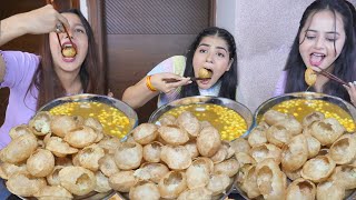 60 Seconds Golgappa Eating Challenge With Chopsticks  Pani Puri Eating Challenge  Food Challenge [upl. by Venditti434]