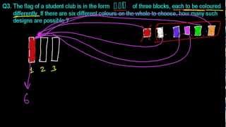 Permutations and Combinations Tutorials  Ways of Coloring Flag [upl. by Pendleton]