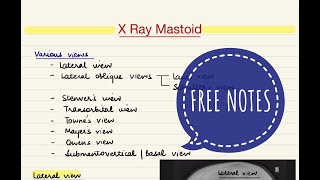 XRays of MastoidXRays in ENT [upl. by Towne85]