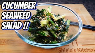 Cucumber Seaweed Salad Easy and Delicious [upl. by Rutledge292]