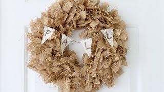 Fall Burlap Wreath [upl. by Novaj298]