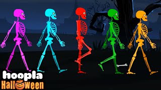 Five Skeletons Went Out One Night  Spooky Song  Hoopla Halloween [upl. by Esorylime]