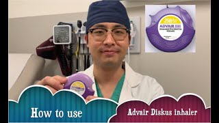 How to use Advair Diskus inhaler Cách sử dụng bình xịt Advair diskus [upl. by Initirb809]