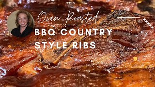 How to Make BBQ Country Style Ribs in the Oven  Melt in Your Mouth Goodness [upl. by Aloek]