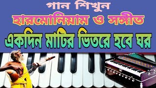 Akdin Mater Vector Hobe GhorHarmonium TutorialFolk SongAvijit Ghosh MUSIC [upl. by Fachini370]