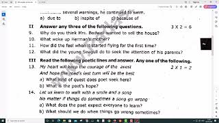 10th English 1st Mid Term Exam 2023 Original Question Paper Madurai District [upl. by Ahsataj]