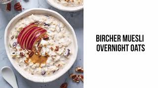 Bircher Muesli  Overnight Oats [upl. by Aicak]