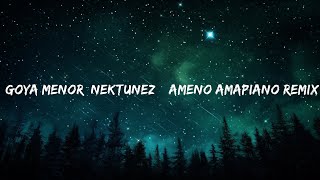 Goya Menor Nektunez – Ameno Amapiano Remix you want to bamba you want to chill with the big boy [upl. by Hannis]