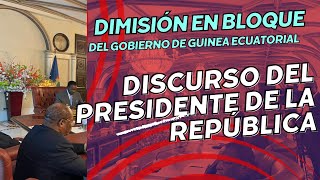 Conozca los motivos de la Dimisión en bloque del Gobierno de Guinea Ecuatorial [upl. by Aekim]