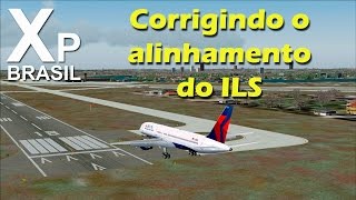 X Plane 10  Corrigindo o alinhamento com ILS [upl. by Vivle]