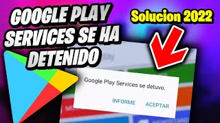 Solucionar Error Google Play Services se detuvo [upl. by Jamie]