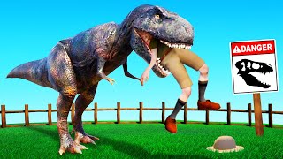 ZOOKEEPER Simulator BUT DINOSAURS Are ATTACKING help [upl. by Wardlaw954]