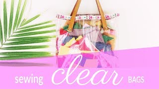 How to sew a clear bag  sewing tutorial [upl. by Yrrad958]