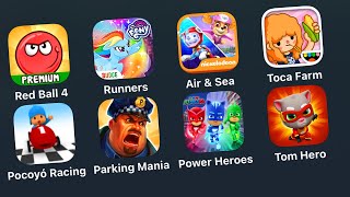 8 Apple Tablet Games Red Ball 4My Little Pony Rainbow RunnersPAW Patrol AirSea Adventures [upl. by Amle753]