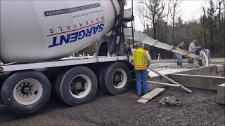 How to pour a garage floor with 3 drains [upl. by Saint]