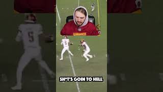 This play was a complete CLUSTER F thursdaynightfootball eagles commanders nfl reaction [upl. by Regen]