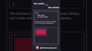 CSS Min Width vs Max Width  Everything You Need to Know [upl. by Modeerf637]