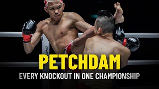 Every Petchdam Knockout In ONE Championship [upl. by Haldeman]