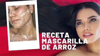 RECETA DE LA MASCARILLA DE ARROZ COREANA [upl. by Eimak]