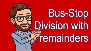 Bus stop division with remainders [upl. by Akinirt]