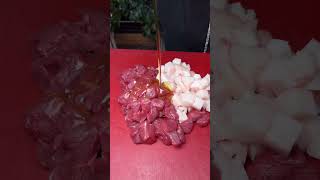 Delicious Lamb Shish Skewers Kebab On Grill  FoodInc shorts short food grill shortvideo [upl. by Sotos726]