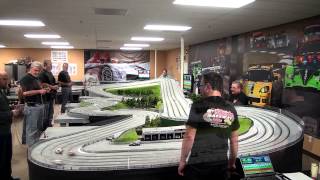 Limited Scalextric GT at Sidewinder Raceway Feb 19th 2014 slot cars [upl. by Viguerie]