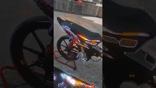 revo100cc modif ala road race revolama [upl. by Ahsirtal]