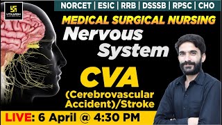 Nervous System  CVAStroke  For NORCET  ESIC  RRB  DSSSB  RPSC  CHO Exams By Raju Sir [upl. by Osmo877]