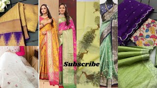 Benny Crepe Saree Soft Silk Saree Tussar Handloom sarees Chiffon Organza Cotton Georgette [upl. by Mickie555]