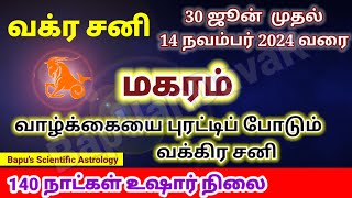 Makaram Vakra Sani Peyarchi 2024  மகரம் வக்ர சனி பெயர்ச்சி 2024  Bapus [upl. by Yelroc]