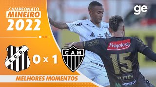 DEMOCRATA 0 X 1 ATLÉTICOMG  MELHORES MOMENTOS  10ª RODADA MINEIRO 2022  geglobo [upl. by Oralla]