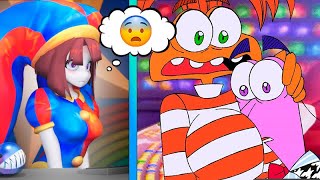 Pomni React to INSIDE OUT 2 and DIGITAL CIRCUS Animations  IntensaMente 2  TikTok Funny Videos [upl. by Minardi]