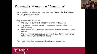 Crafting An Effective Personal Statement  1029 [upl. by Ennove]