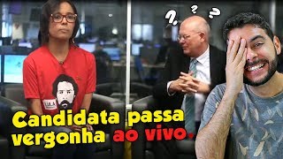 Candidata PASSA VERGONHA AO VIVO depois de não saber seu plano de governo [upl. by Brader]