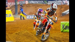 Dirt Bike Dean Races New KTM SXE 5 In Texas Pro Supercross [upl. by Ysor556]