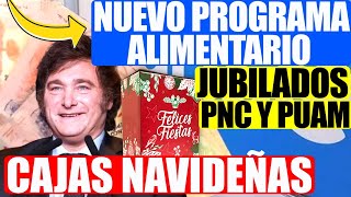 💸Milei Cajas Navideñas y Mejoras en el Programa Alimentar para Jubilados PNC y PUAM de ANSES 💲💳 [upl. by Kenleigh928]