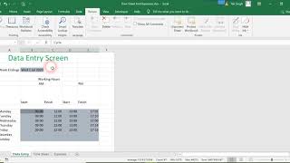 22 Defining A Working Area amp Protecting Your Work  MS  Excel Tutorial [upl. by Adnawaj]