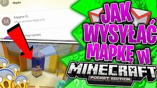 PORADNIK Jak wysyłać mapki w MINECRAFT POCKET EDITION Bedrock Edition  Minecraft PE Po Polsku [upl. by Onairda]