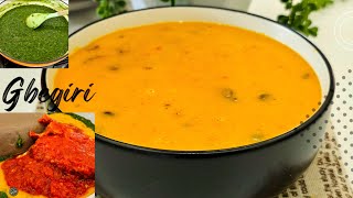 HOW TO MAKE GBEGIRI FOR ABULA l EASY ABULA SOUP [upl. by Tu633]