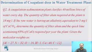 Determination of Coagulant Dose in Water Treatment Plant [upl. by Broida]