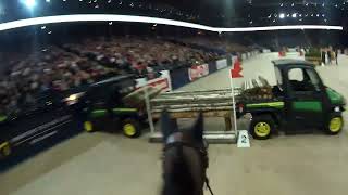 Indoor Eventing Helmet Cam  Sweden International Horse Show [upl. by Phionna]