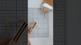 Double Barrel Popsicle Stick Repeating Crossbow shorts subscribe diy mrbeast [upl. by Towney533]