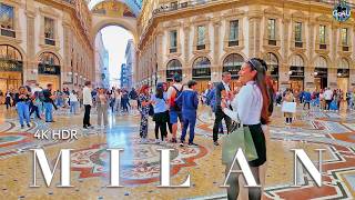 MILAN ITALY 🇮🇹 4K Grandiose cosmopolitan metropolis  Holiday from Switzerland [upl. by Sidnarb]