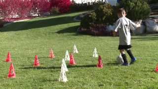 Soccer Drills for the Beginner  Dribbling 2 [upl. by Bogey66]