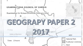 GEOGRAPHY 2017 PAPER 2 [upl. by Courtund643]