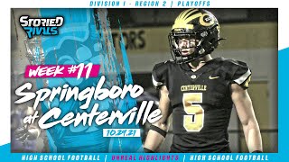 Springboro at Centerville 🏈  Playoff Highlight 102921 [upl. by Akiwak]