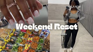 WEEKEND RESET Meal prep Gym cleaning and juicing [upl. by Ermina]